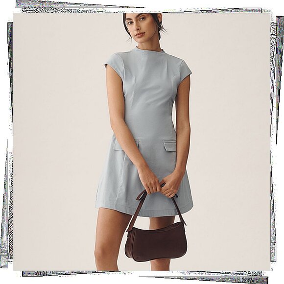 Anthropologie Light Blue Dress - Picture 2 of 3